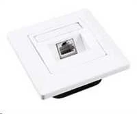 Solarix Gniazdko CAT6 STP 1 x RJ45 pod tynk balta