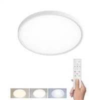 „Solight“ LED šviestuvas su nuotolinio valdymo pultu „Estela Baltas UGR“, 40 W, 4300 lm, 40 cm, URG < 19, pakabinamas ir virštinkinis