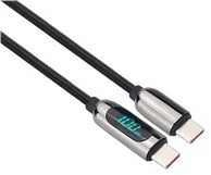 Solight Cable USB-C (M) - USB-C (M) 1m juodas