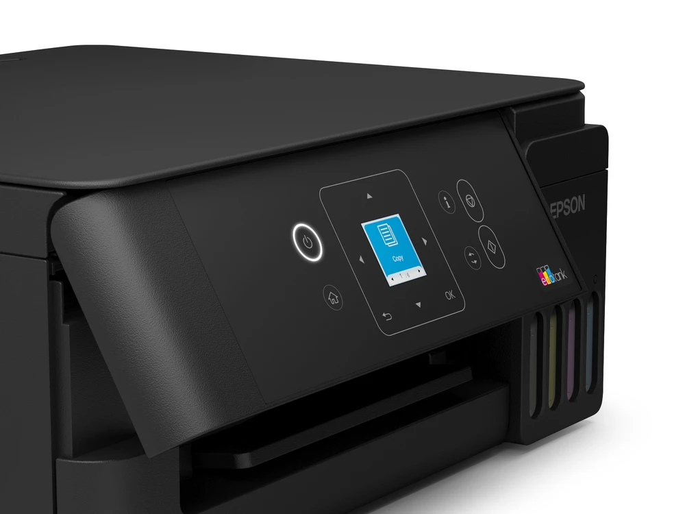 Daugiafunkcis rašalinis spausdintuvas Epson EcoTank L3361, A4, spalvotas, Wi-Fi, Wi-Fi Direct, AirPrint, LCD ekranas, juodas | C11CL63419