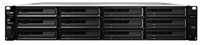 Synology Rack NAS RS3618xs iki 12 HDD/SSD su karštuoju keitimu, Xeon D-1521 keturių branduolių, procesoriaus dažnis 2,4 GHz, 8 GB, DDR4, RAID 0, 1, 5, 6, 10, hibridinis, 4 x 1GbE, 2 x USB 3.2 Gen 1 prievadai, 2 x išplėtimo prievadai, 2 x PCIe, keturi ventiliatoriai