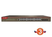 Šakotuvas Tenda IP-Com komutatorius IP-COM Networks G5328X valdomas L3 gigabito eternetas (10/100/1000) 1U Ruda