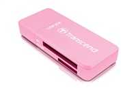 TRANSCEND kortelių skaitytuvas USB 3.1 Gen 1 SD/Micro SD, rožinis