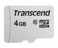 Atminties kortelė TRANSCEND 4GB Micro SD kortelė be adapterio, 10 klasė