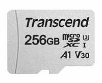 Atminties kortelė Transcend Micro SDXC USD300S 256GB CL10 UHS-I U3 Iki 95MB/S su adapteriu