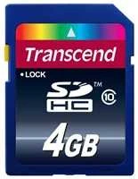 Atminties kortelė Transcend SDHC 4GB Class 10