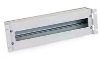 TRITON 19" pertraukimo strypas 3U su dangteliu, DIN, pilka
