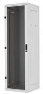 Spinta Racktel TRITON 19" rack spintelė RMA 18U 600x1000, 800kg, stiklinės durys, suvirinta, pilka