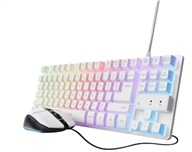 Klaviatūra Trust GXT 798W 2-in-1 Žaidimų Įrangos Rinkinys | Baltas | US