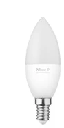 Trust E14 LED CCT WI-FI Smarte WiFi LED-Kerze, Lichtstimmung baltas, Fassung E14, von Ihrem Išmanusis telefonas/Planšetė zu steuern