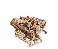 Ugears 3D medinis mechaninis dėlionės V8 variklis