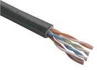 Planet Lynx CS Cat5e montavimo kabelis, tvirtas, 305 m (KAB-SLD-UTP5E-OUT-2J-BK)