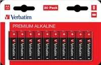 Verbatim ALKALINE BATTERY AA 20 PACK/HANGCARD