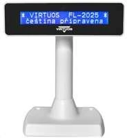 Virtuos FL-2025MB 2x20 LCD kliento ekranas, USB, baltas