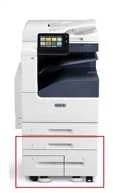 XEROX 520 lapų tiektuvas A3 ir 2 040 lapų tandeminis konteineris A4