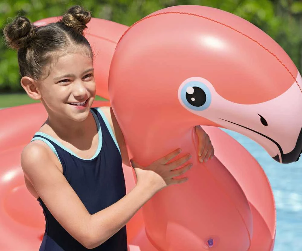 Pripučiamas plaustas Bestway Flamingo, 41525, 138 cm x 107cm