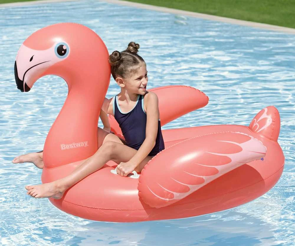Pripučiamas plaustas Bestway Flamingo, 41525, 138 cm x 107cm