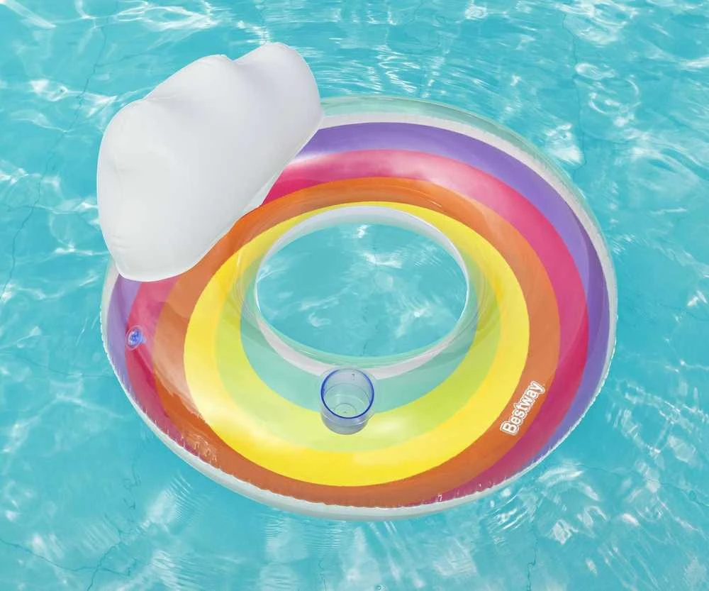 Plaukimo ratas Bestway Rainbow Dreams, Ø 107 cm