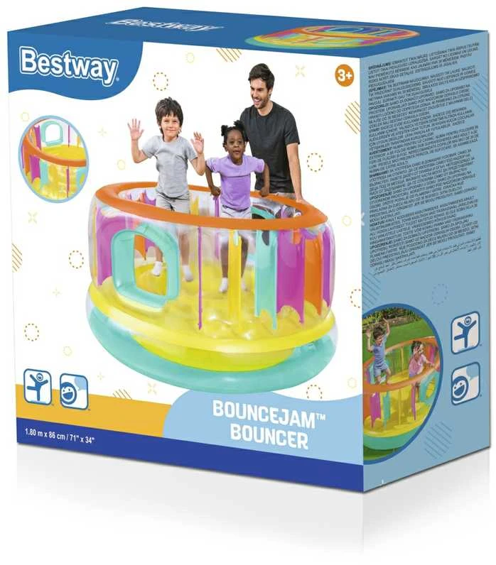 Pripučiamas batutas Bestway BounceJam, 180 x 86 cm