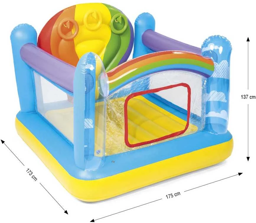 BESTWAY pripučiamas batutas Hot Air Balloon Bouncer 1.75m x 1.73m x 1.37m, 52269