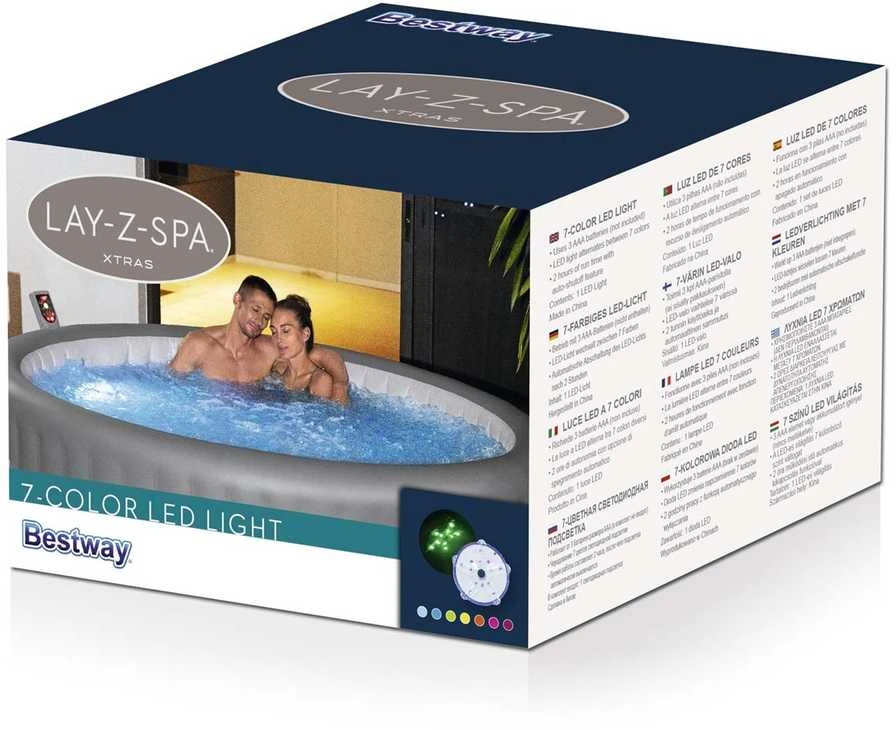 Objektyvas Šviestuvas masažiniams baseinui Bestway Lay-Z-Spa LED, 7 spalvų