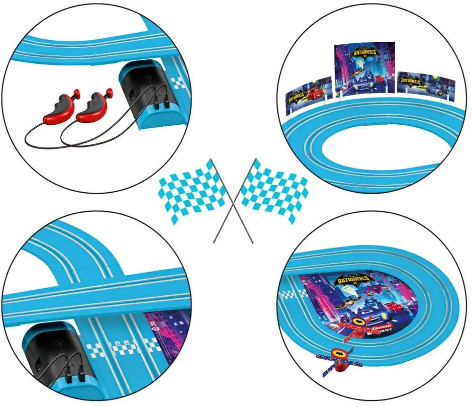 Carrera Batman Batwheels lenktynių trasa 2,4m