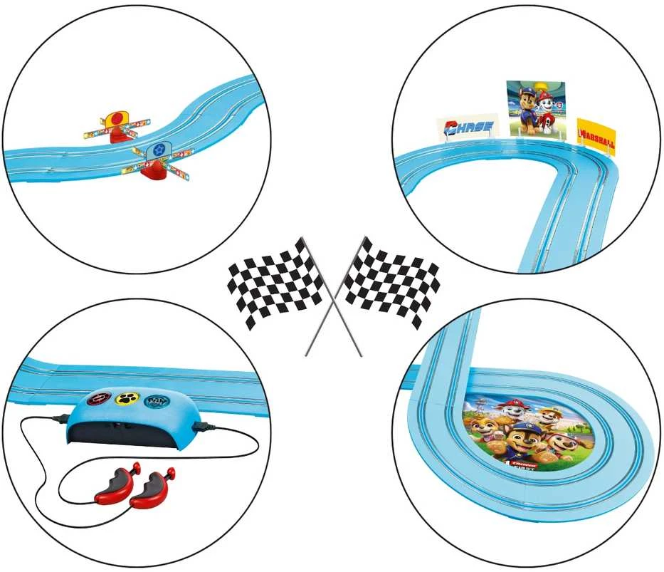 Carrera Lenktynių trasa PAW Patrol - Race 'N' Rescue, 3,5 m