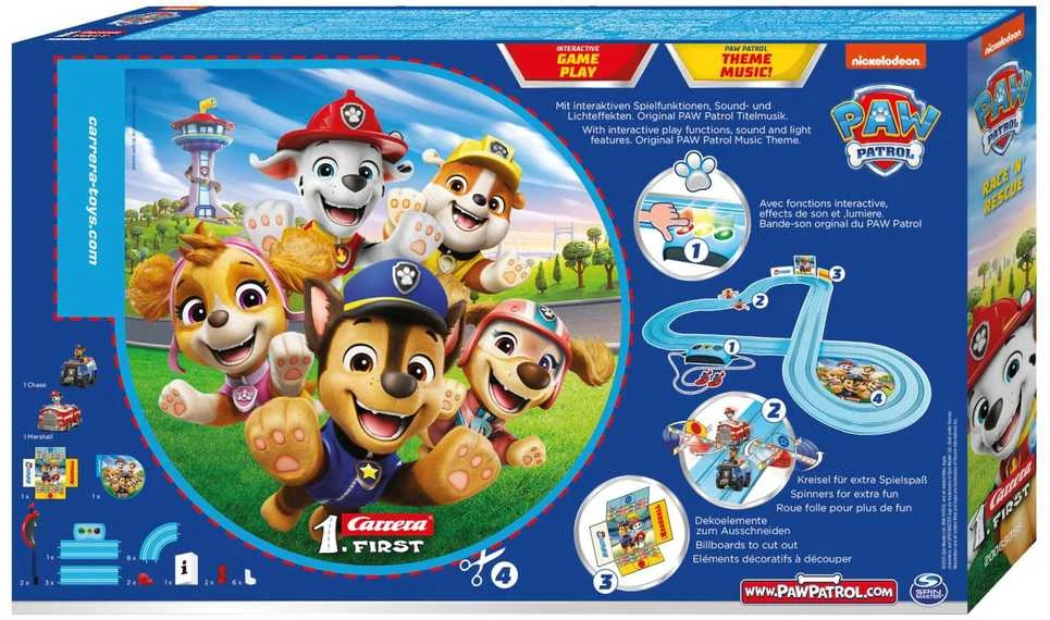 Carrera Lenktynių trasa PAW Patrol - Race 'N' Rescue, 3,5 m
