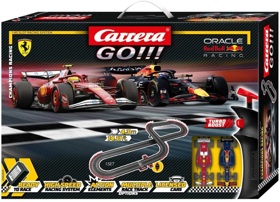 Žaislinis lenktynių trasa Carrera GO!!! Champion's Racing 4,3 m