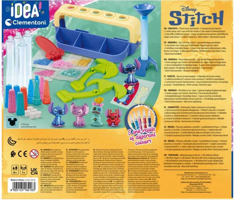 Rašiklių gaminimo rinkinys Clementoni Disney Stitch 18218