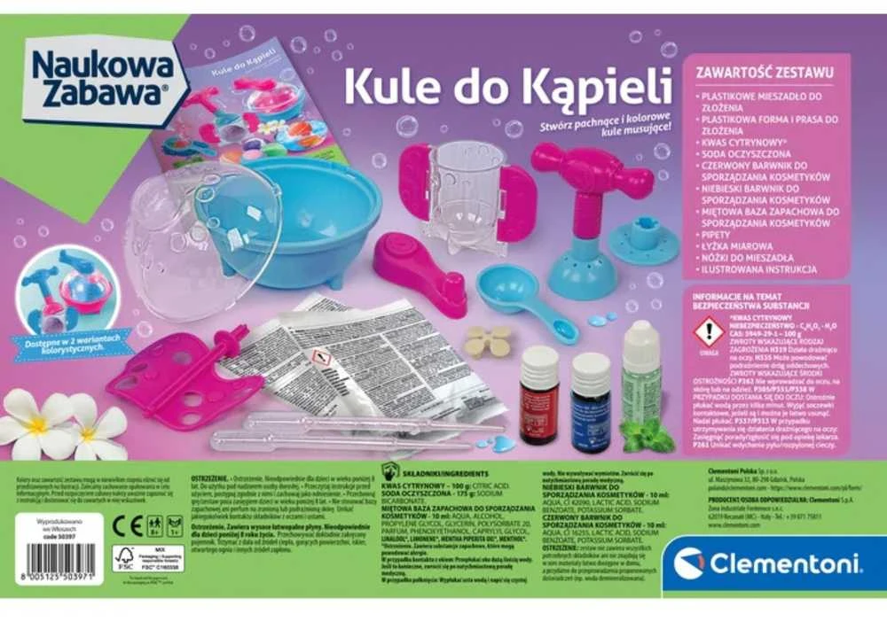 Vonios burbulų laboratorija lenkų kalba Clementoni 50397