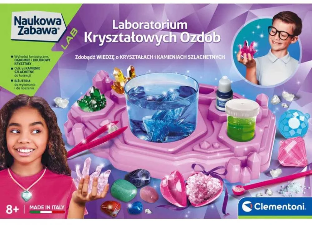 Eksperimentų rinkinys Clementoni Kristalų laboratorija