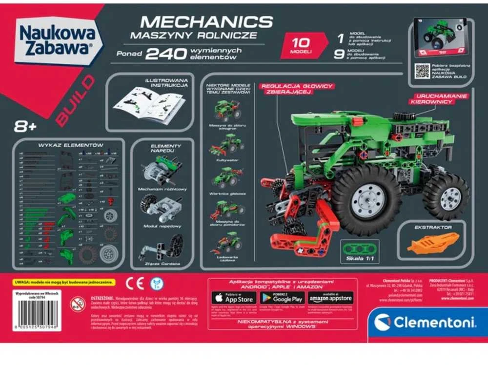 Clementoni mokslo ir mechanikos laboratorija, žemės ūkio technika, 50794