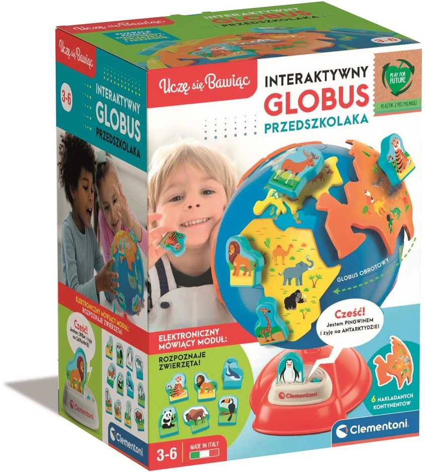 Globus Clementoni ikimokyklinio amžiaus gaublys (lenkų kalba)