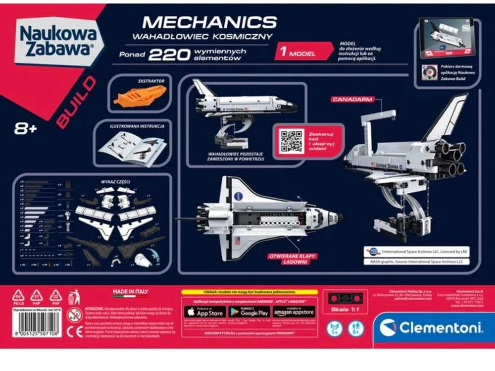 Clementoni mechanikos laboratorija. Kosminis laivas