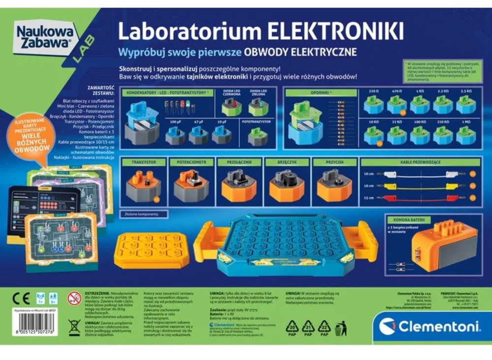 Clementoni mokslo ir pramogų elektronikos laboratorija 50727