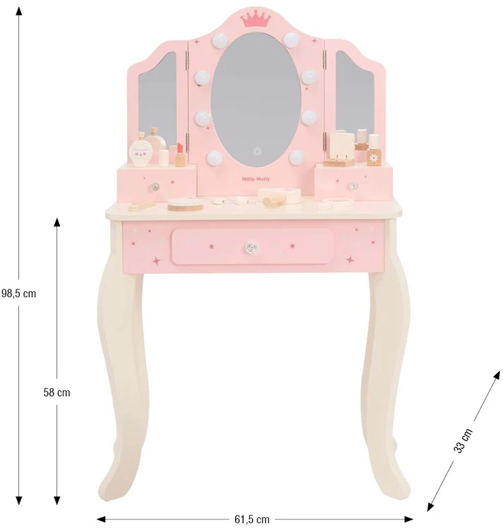 Dėlionė Milly Mally 77100 Toaletka Queen Rožinė