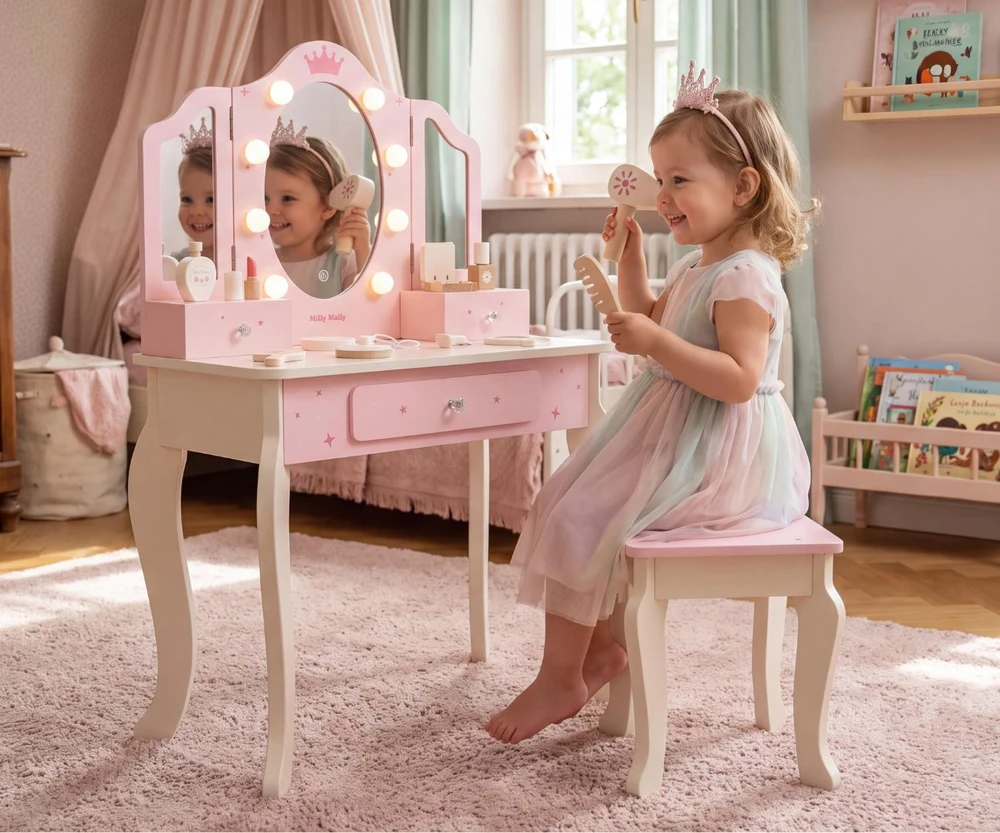 Dėlionė Milly Mally 77100 Toaletka Queen Rožinė