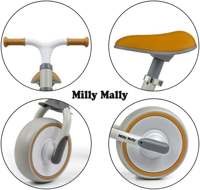 Milly Mally balansinis dviratukas Skippy, baltas