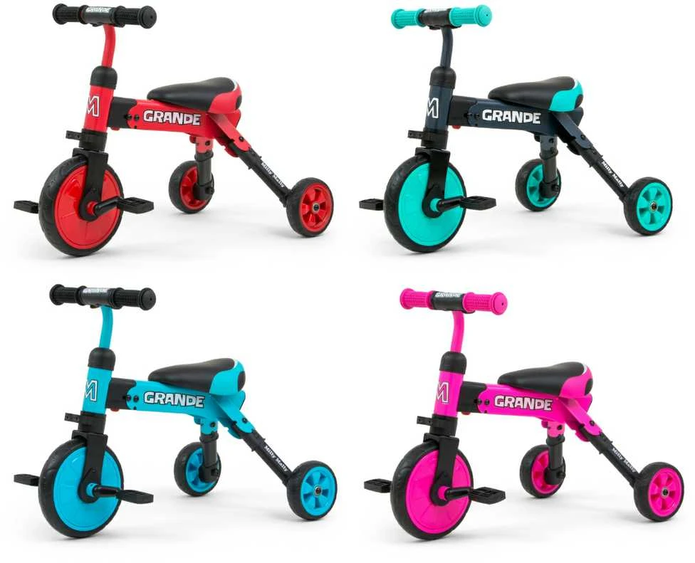 Triratukas Milly Mally GRANDE 2in1, Raudonas