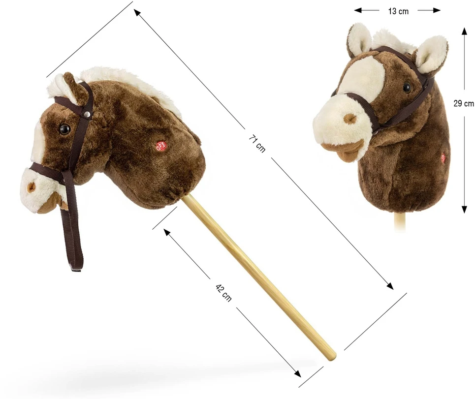 Milly Mally Hobis Stick Horse Tamsiai ruda