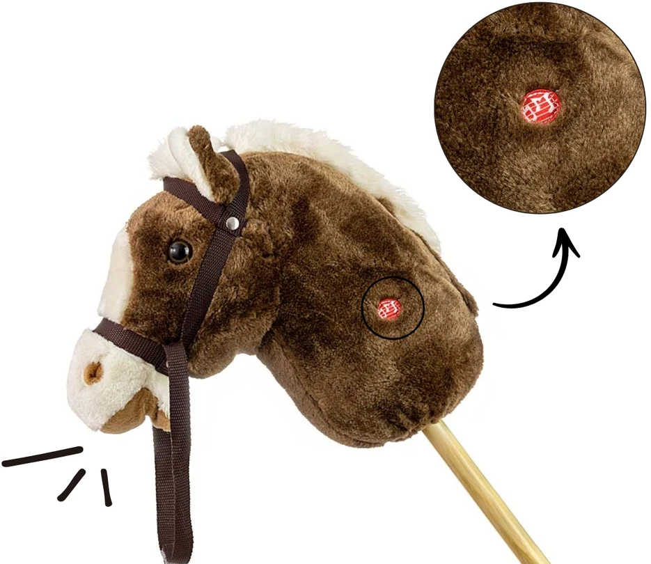 Milly Mally Hobis Stick Horse Tamsiai ruda