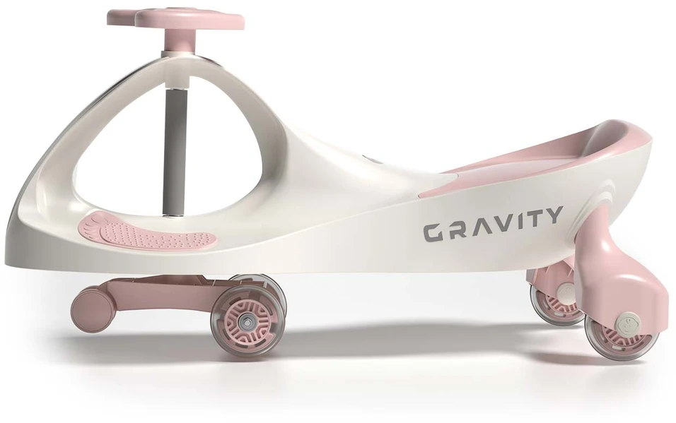 Milly Mally Jeździk „Gravity Ride-on“ kreminės-rožinės spalvos vežimėlis
