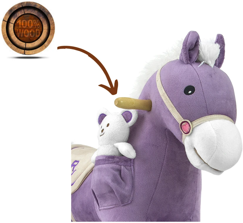 Supamas arkliukas su melodija Milly Mally Pony violetinis