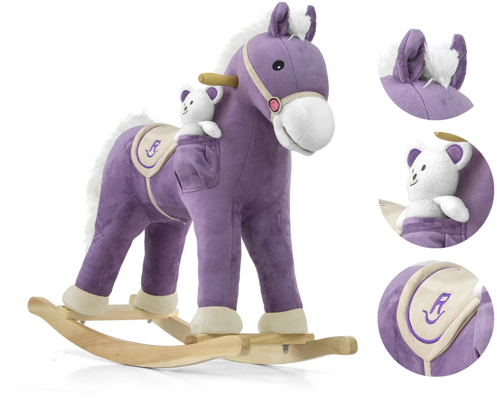 Supamas arkliukas su melodija Milly Mally Pony violetinis