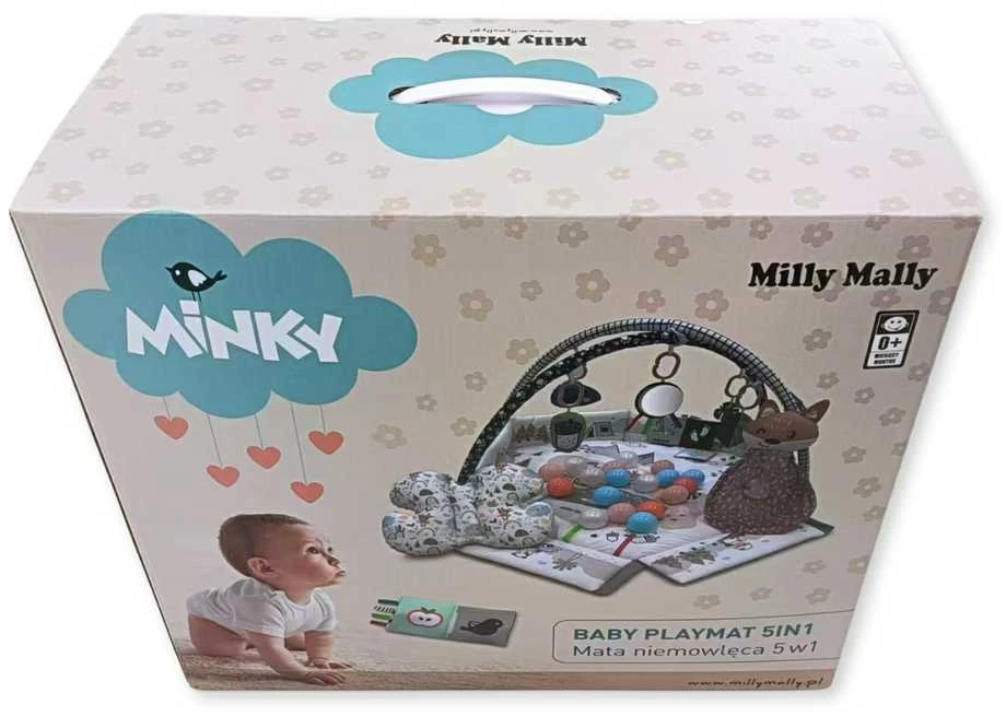 MILLY MALLY 6141 Kūdikių kilimėlis 5in1 Minky
