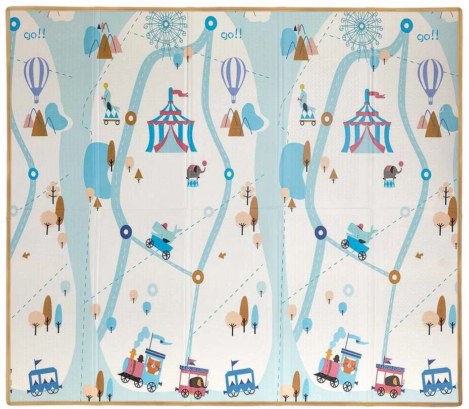 MILLY MALLY 6432 Play Circus ir Travel T1 sulankstomas putplasčio kilimėlis