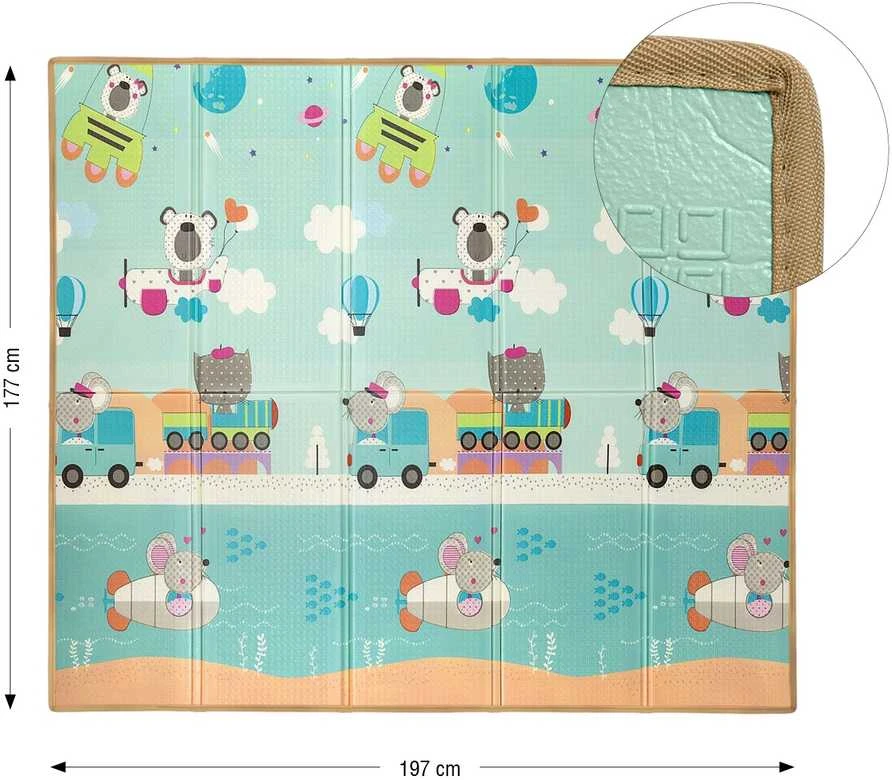 MILLY MALLY 6432 Play Circus ir Travel T1 sulankstomas putplasčio kilimėlis