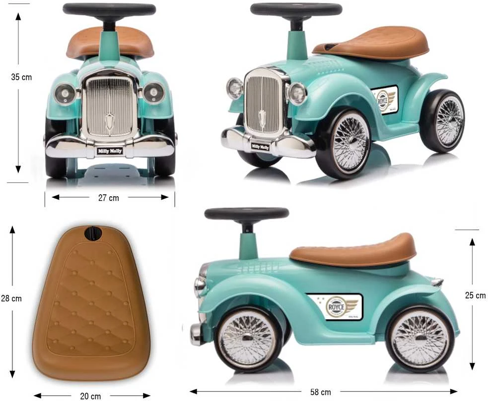 Milly Mally Vaikiškas retro automobilis „Royce“
