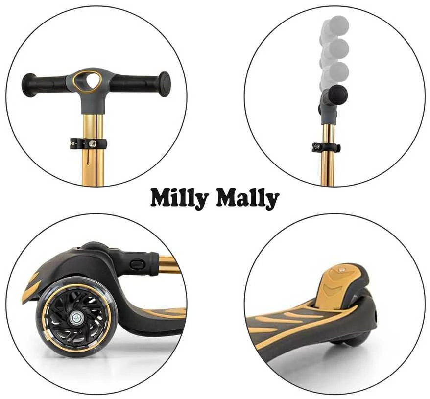 MILLY MALLY 5924 Motoroleris SCOOTER Boogie auksinis